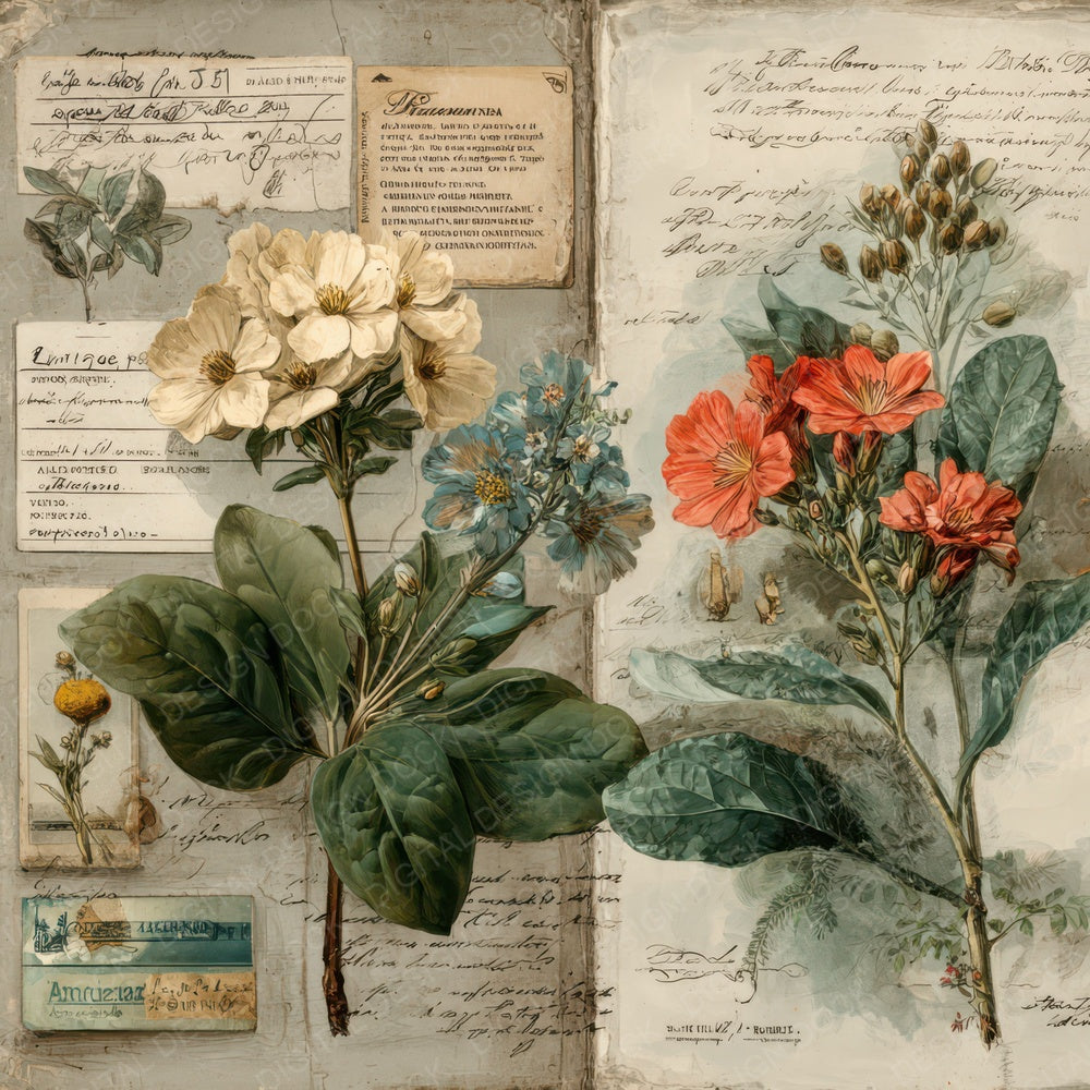 Victorian Botanical Studies Digital Paper Pack (DDD007980)