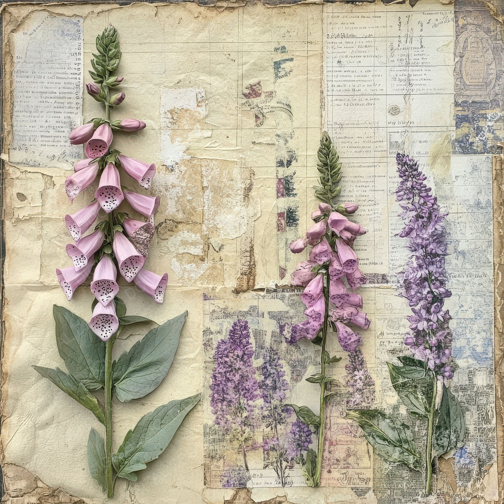 Victorian Decoupage Almanac Flora Digital Paper Pack (DDD004163)