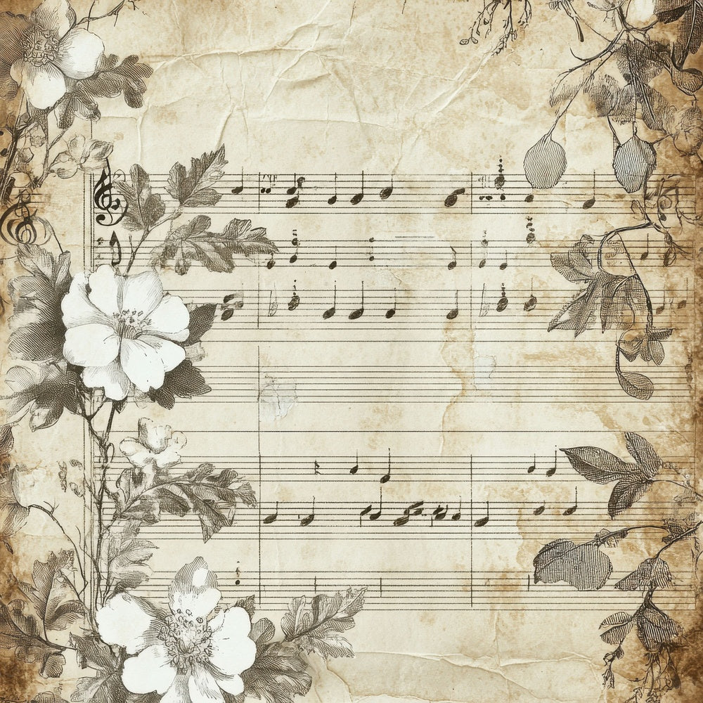 Victorian Decoupage Music Box Paper Digital Paper Pack (DDD004192)
