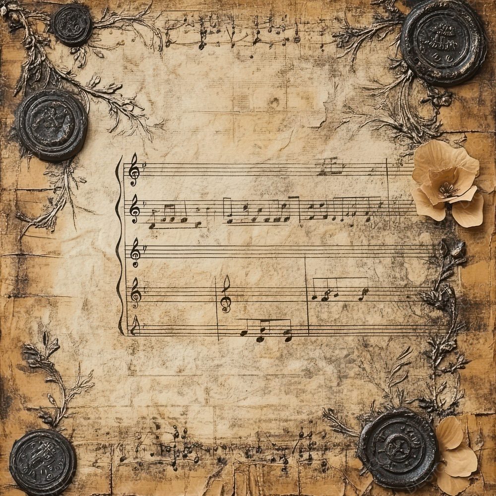 Victorian Decoupage Music Box Paper Digital Paper Pack (DDD004192)