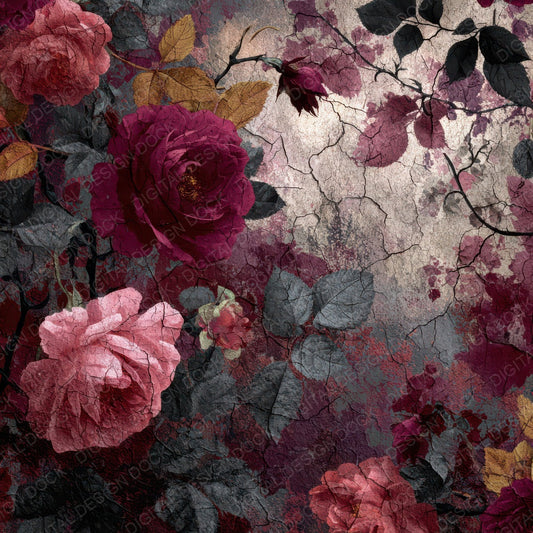 Victorian Fade Florals Digital Paper Pack (DDD004214)