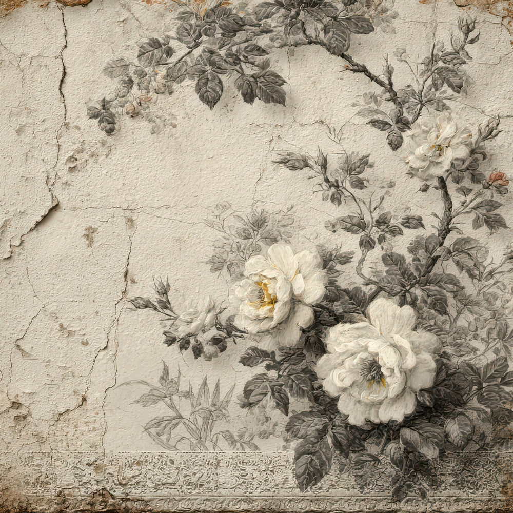 Victorian Floral Ephemera Digital Paper Pack (DDD007983)