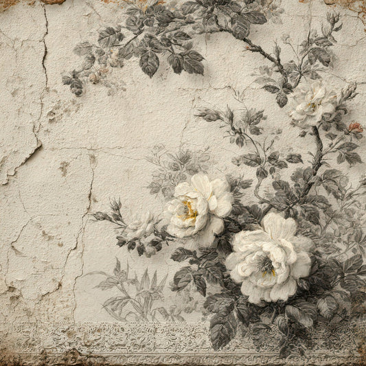 Victorian Floral Ephemera Digital Paper Pack (DDD007983)