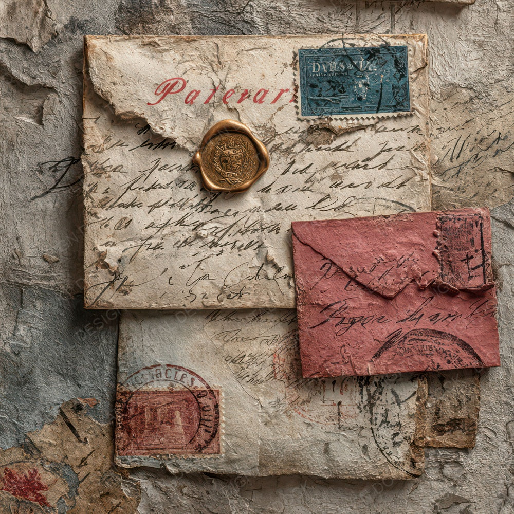 Victorian Letter Layers Digital Paper Pack (DDD007984)