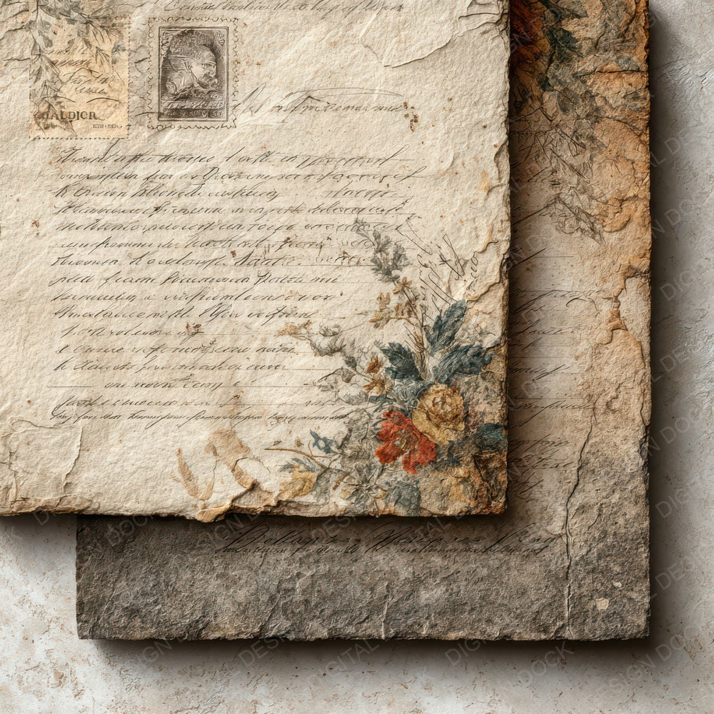 Victorian Paper Layers Digital Paper Pack (DDD007987)