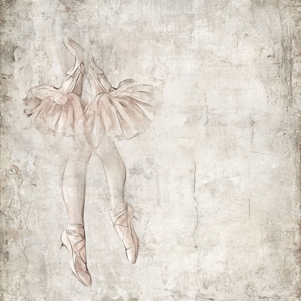 Vintage Ballet Background Digital Paper Pack (DDD004223)
