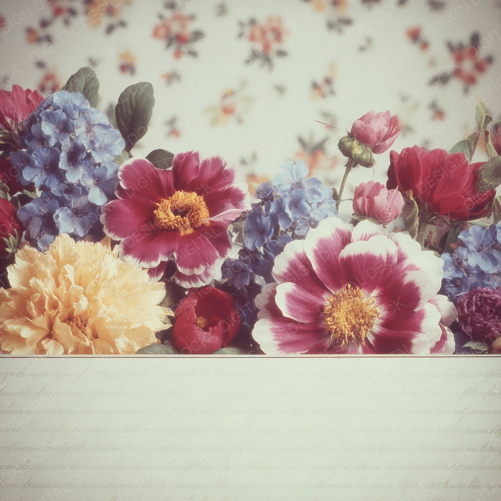 Vintage Bouquet Digital Paper Pack (DDD004225)