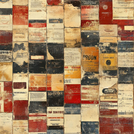 Vintage Box Labels Digital Paper Pack (DDD004226)