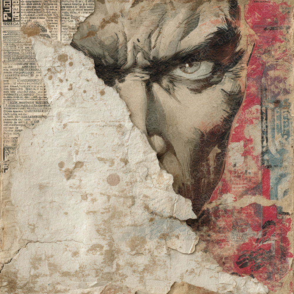 Vintage Comic Villain Digital Paper Pack (DDD004228)