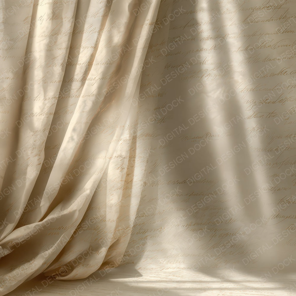 Vintage Curtain Light Scene Digital Paper Pack (DDD012336)