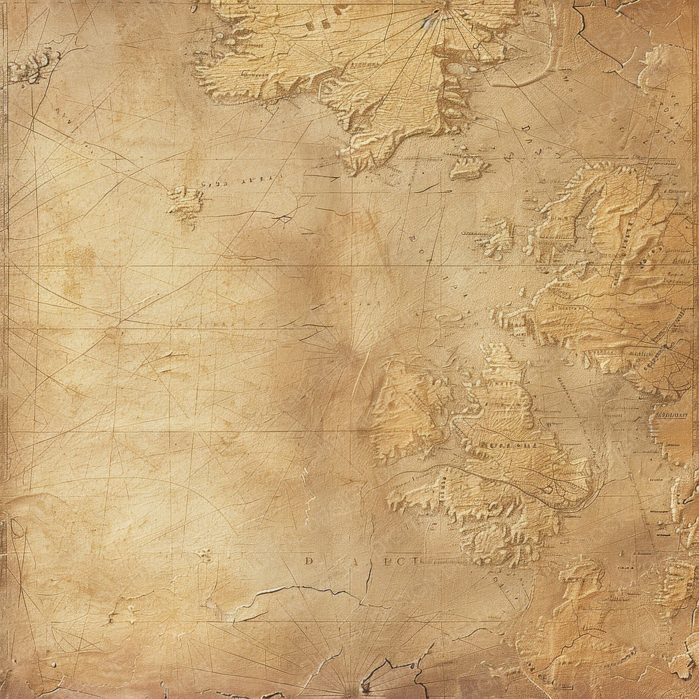 Vintage Digital Paper Aged Maps Digital Paper Pack (DDD004232)