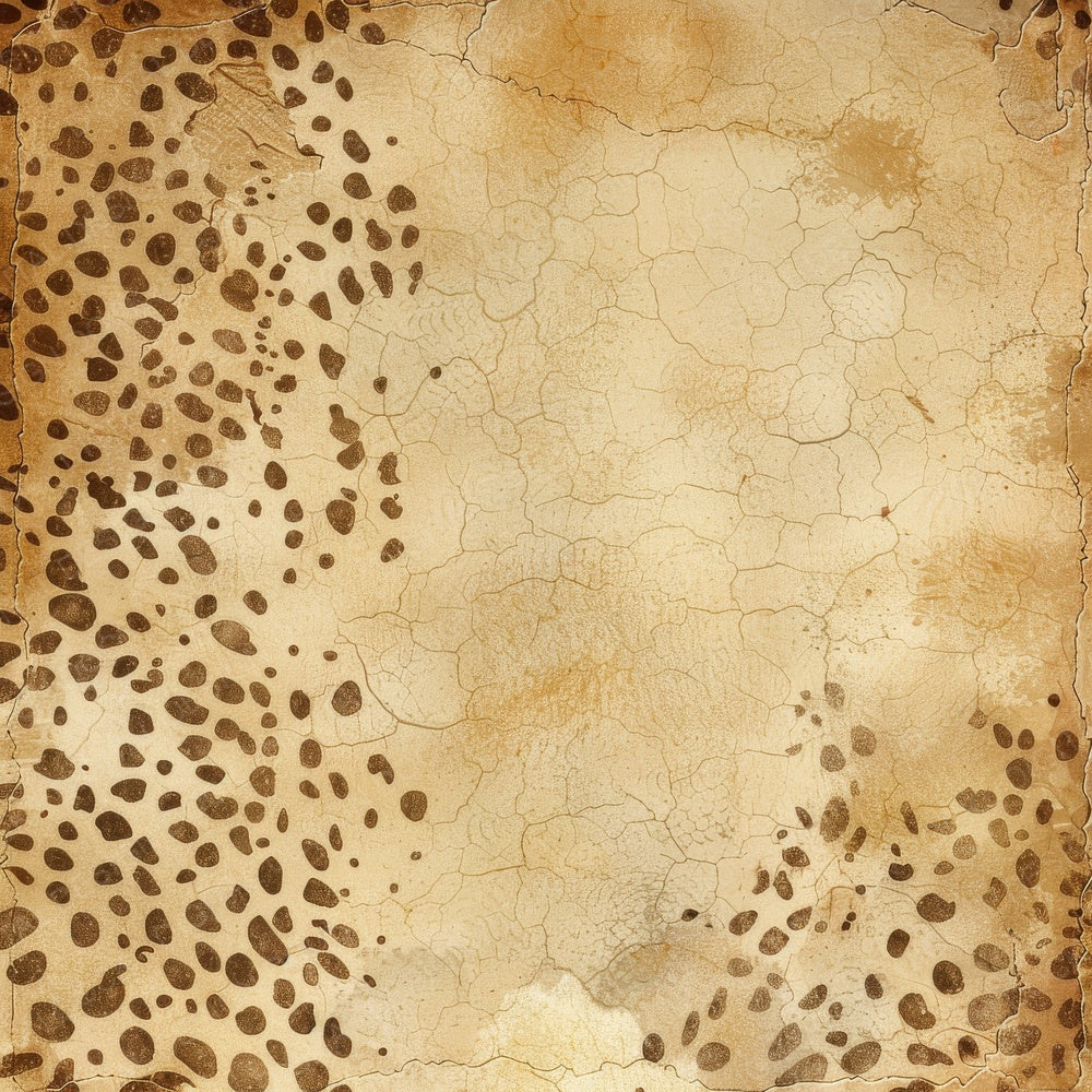 Vintage Digital Paper Cheetah Spots Print Digital Paper Pack (DDD004244)