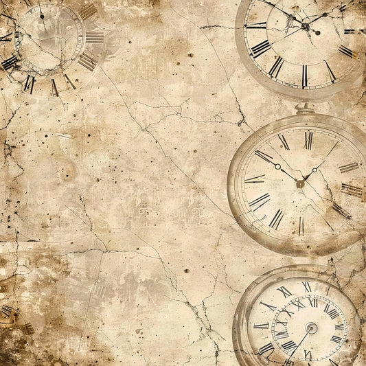 Vintage Digital Paper Clocks Digital Paper Pack (DDD004245)
