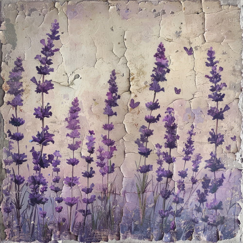 Vintage Digital Paper Lavender Field Digital Paper Pack (DDD004257)