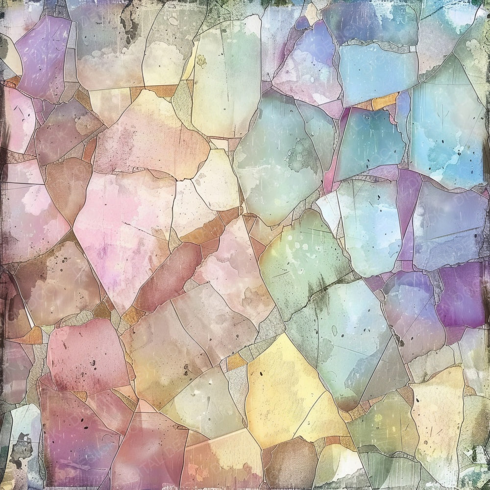 Vintage Digital Paper Stained Glass Digital Paper Pack (DDD004289)