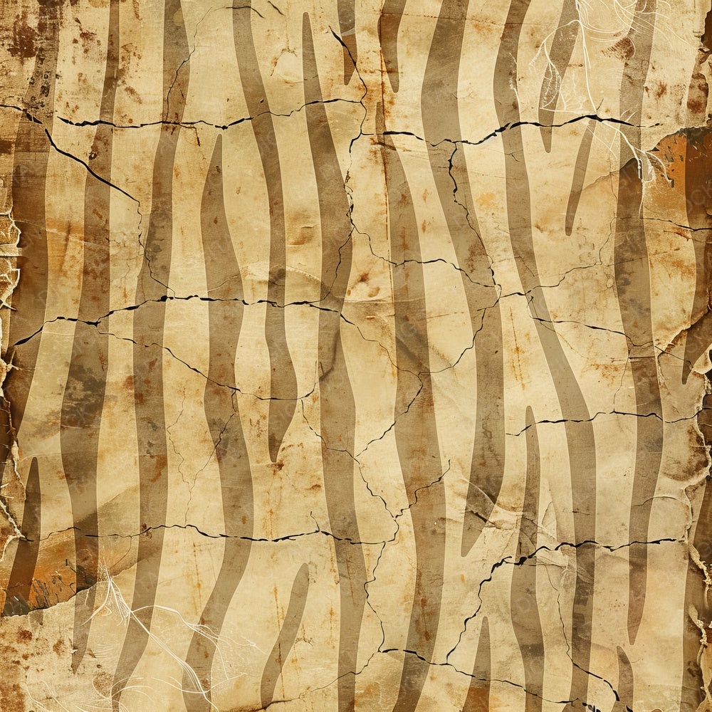 Vintage Digital Paper Tiger Stripes Print Digital Paper Pack (DDD004291)
