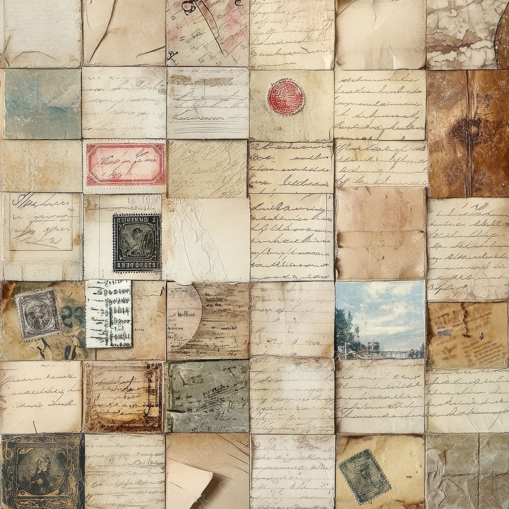 Vintage Ephemera Digital Paper Pack (DDD004296)