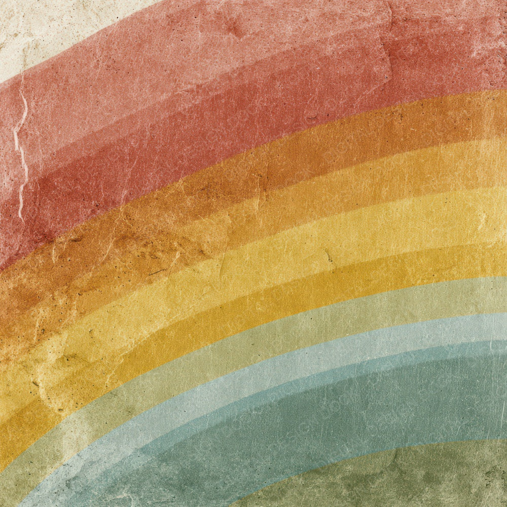 Vintage Fabric Rainbow Digital Paper Pack (DDD008625)