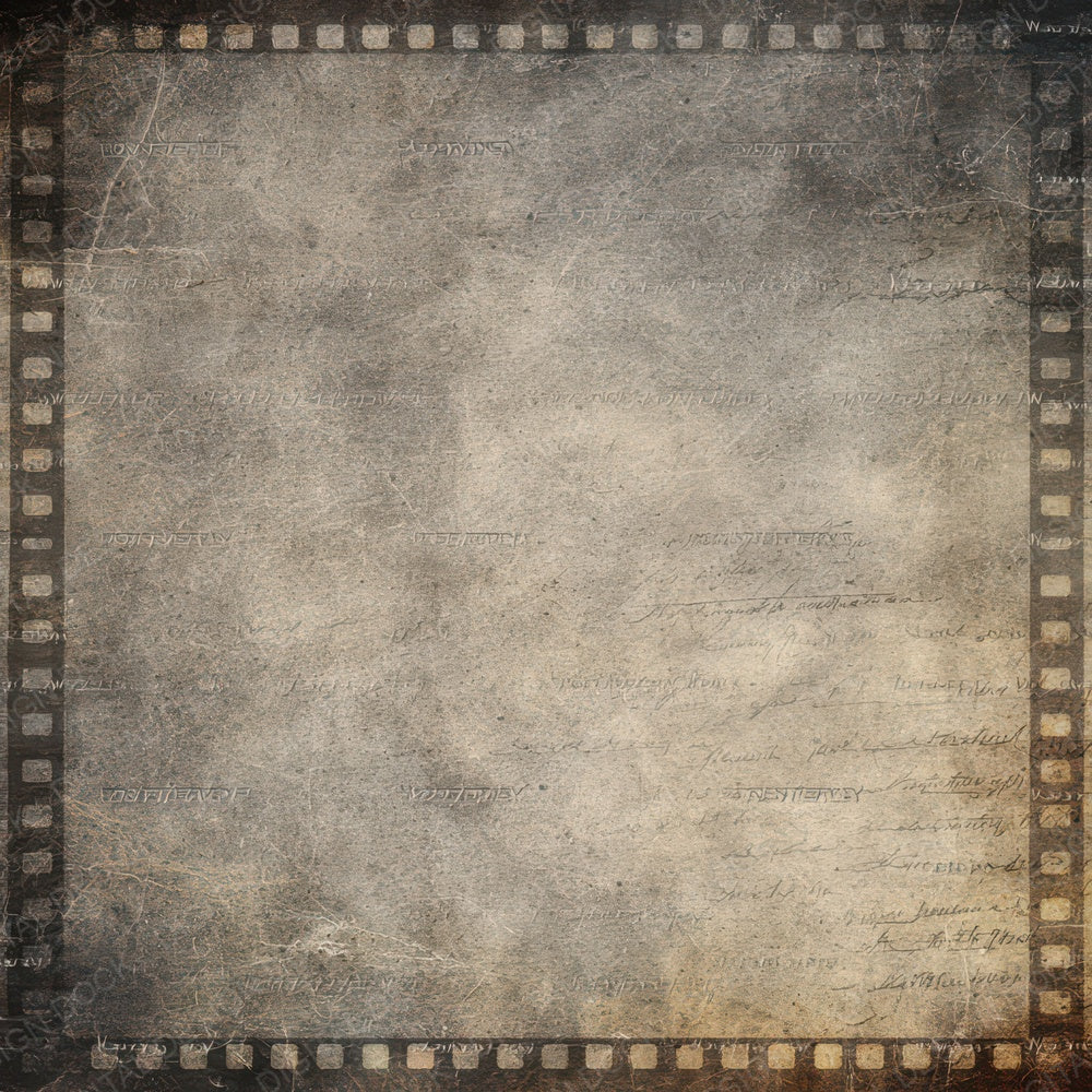 Vintage Film Reel Frame Background Digital Paper Pack (DDD008877)