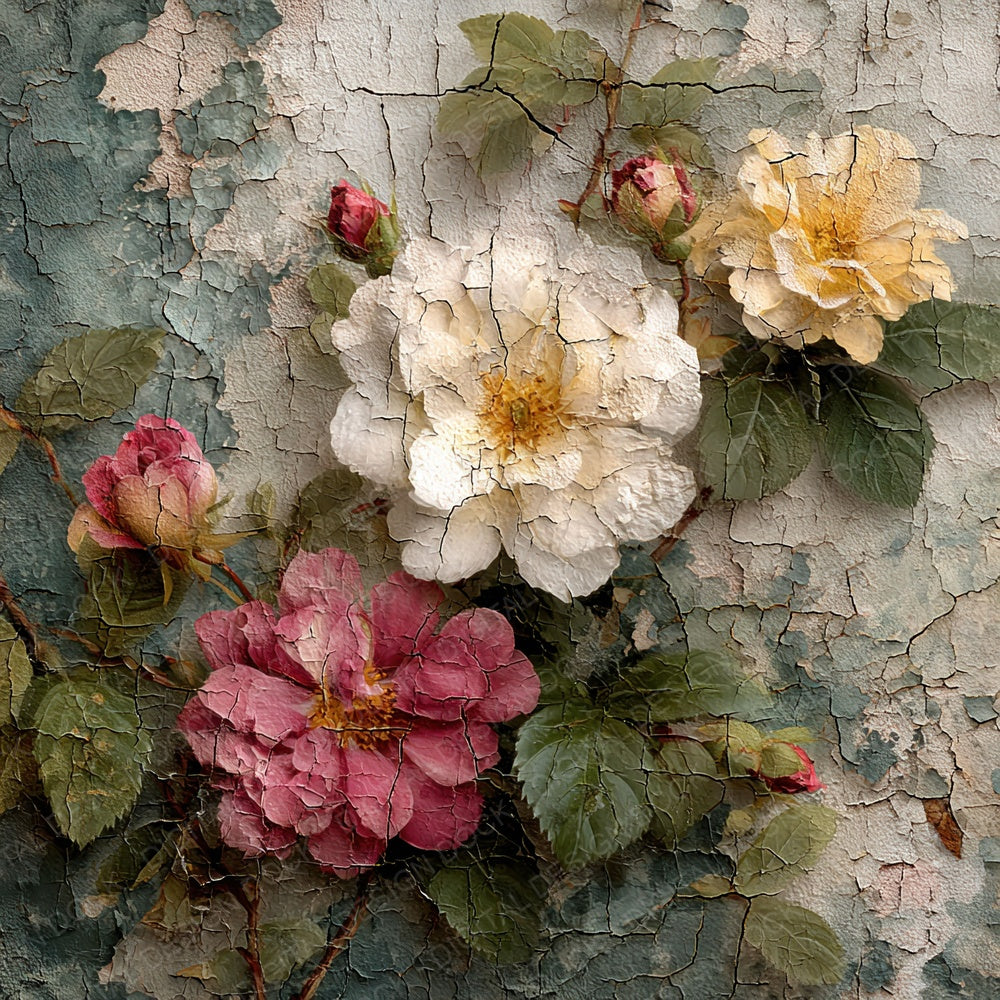 Vintage Floral Wallpaper Digital Paper Pack (DDD004302)