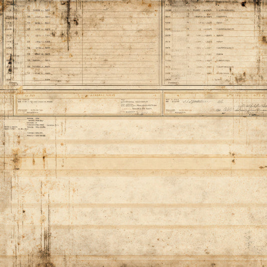 Vintage Library Index Card Background Digital Paper Pack (DDD008879)