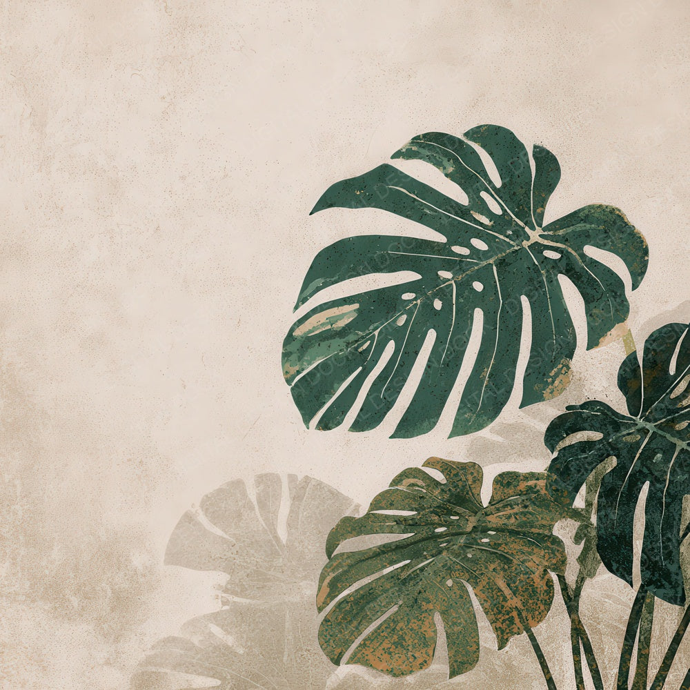 Vintage Monstera Overlay Digital Paper Pack (DDD008725)