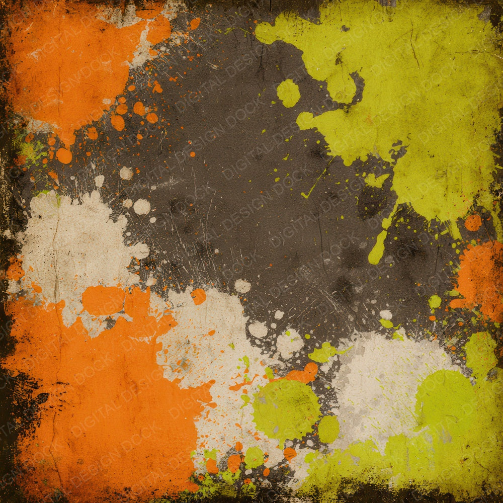 Vintage Neon Collage Digital Paper Pack (DDD008786)