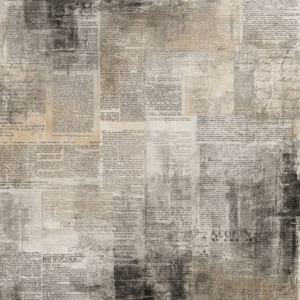 Vintage Newspaper Front Page Background Digital Paper Pack (DDD008880)