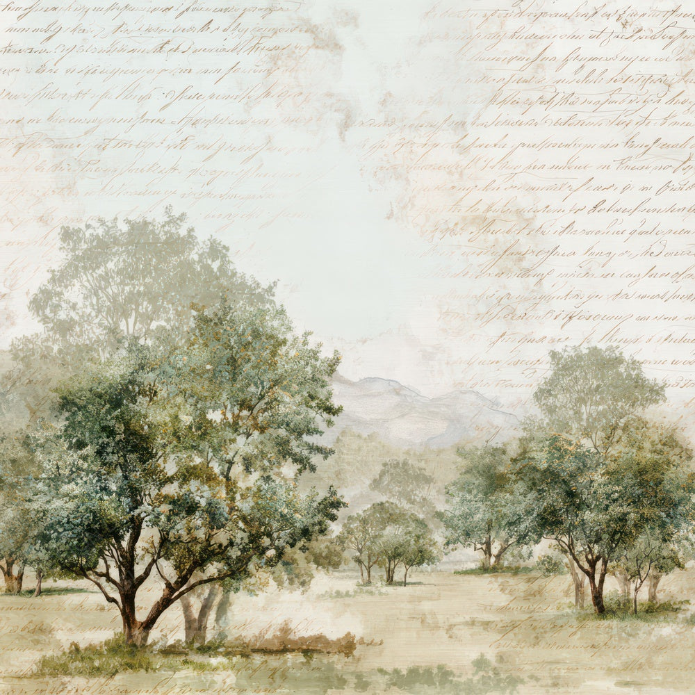 Vintage Orchard Tree Scene Digital Paper Pack (DDD012196)