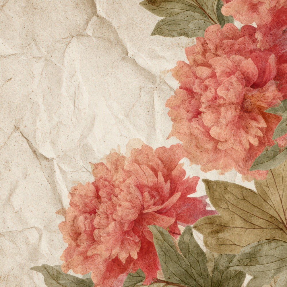 Vintage Peony Overlay Digital Paper Pack (DDD008679)