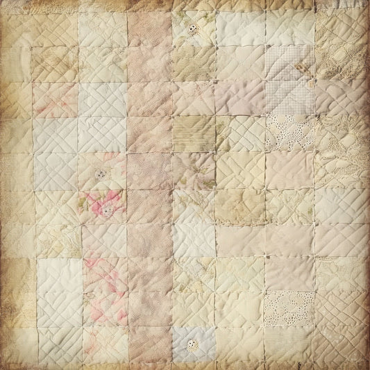 Vintage Quilted Fabric Digital Paper Digital Paper Pack (DDD004312)