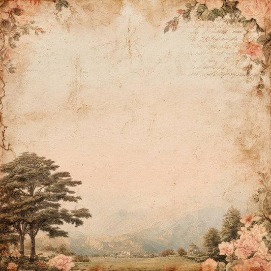 Vintage Rose Garden Digital Paper Pack (DDD004313)