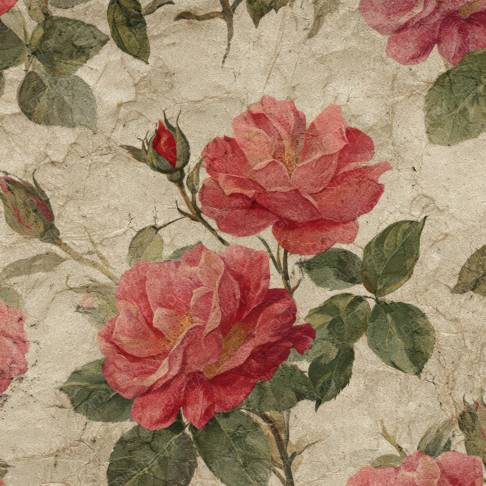 Vintage Rose Overlay Digital Paper Pack (DDD008682)