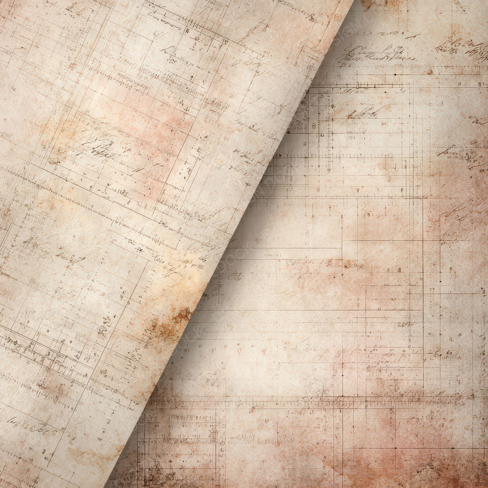 Vintage Sewing Pattern Background Digital Paper Pack (DDD008883)