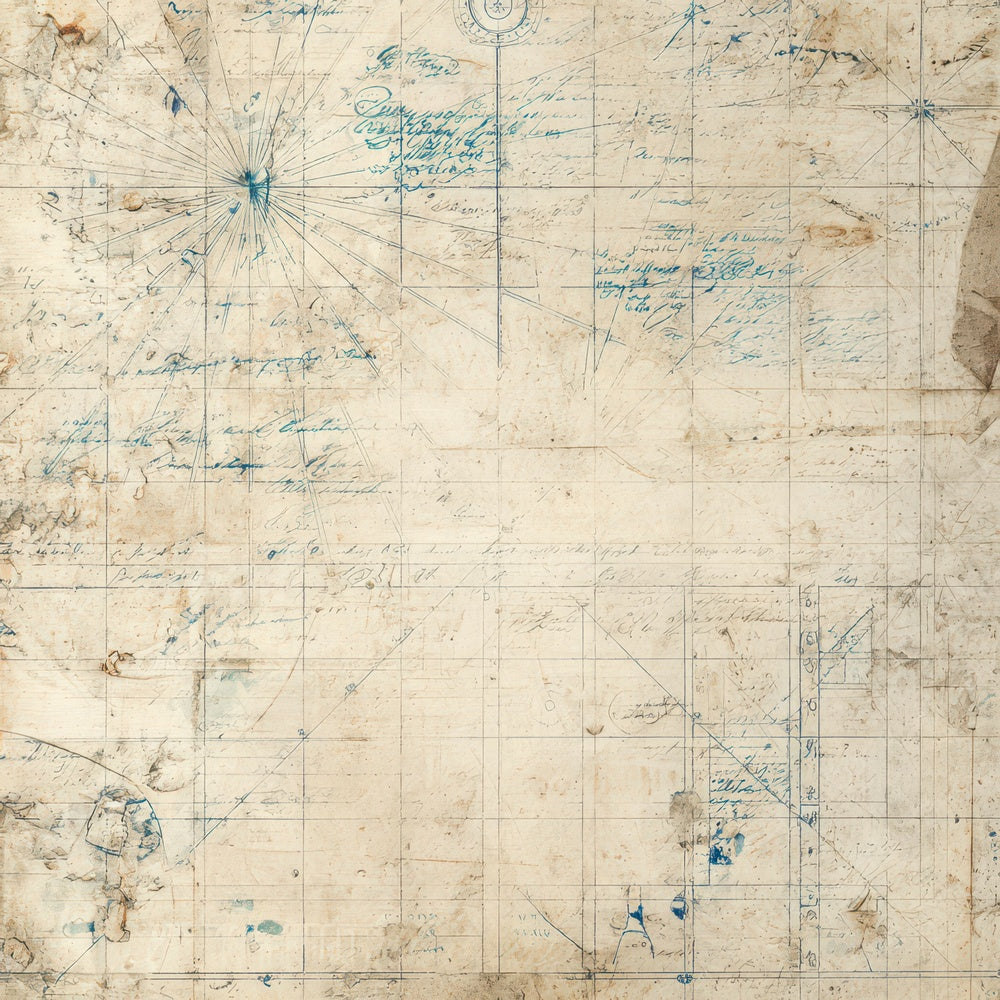 Vintage Ship Logbook Background Digital Paper Pack (DDD008884)