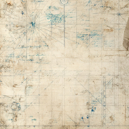 Vintage Ship Logbook Background Digital Paper Pack (DDD008884)