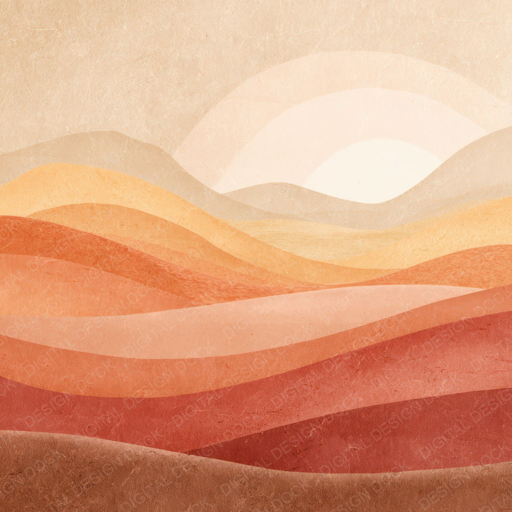 Vintage Sunset Gradient Digital Paper Pack (DDD008647)