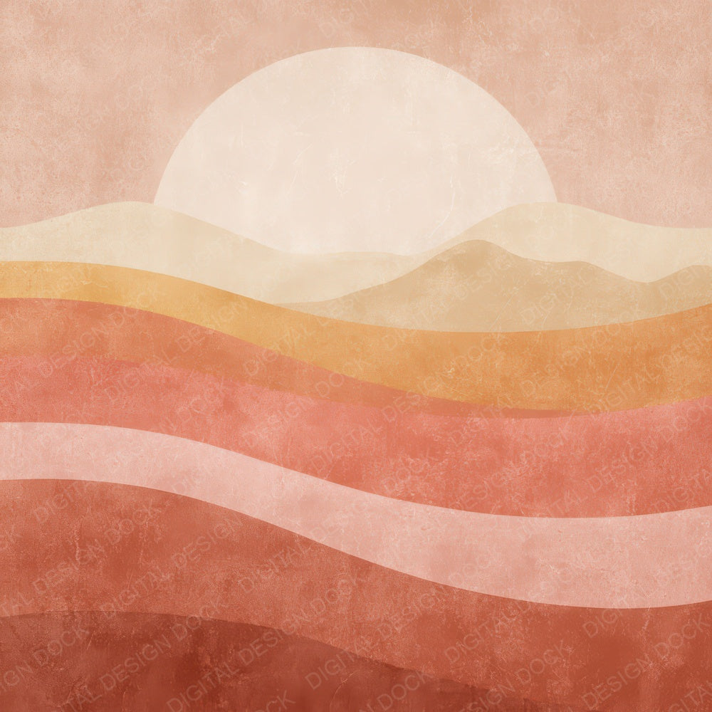 Vintage Sunset Gradient Digital Paper Pack (DDD008647)
