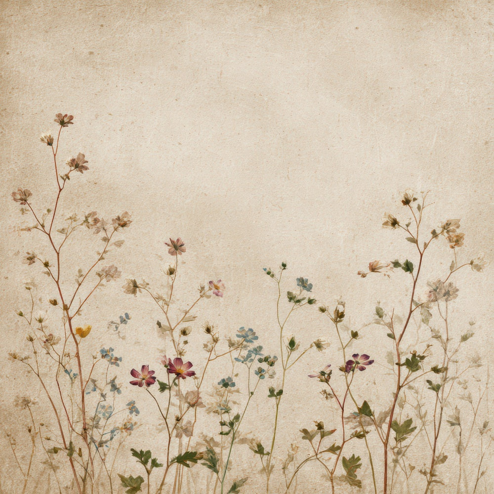 Vintage Wildflower Paper Digital Paper Pack (DDD008564)
