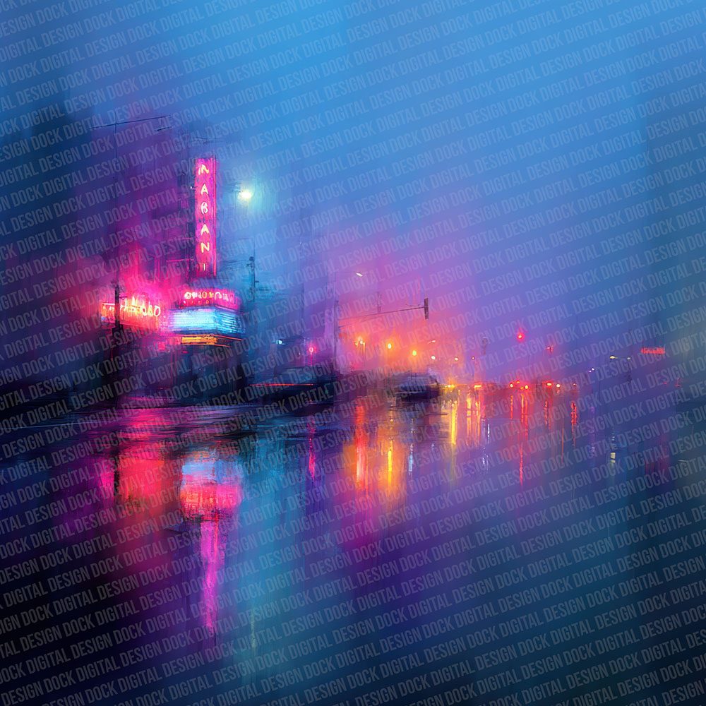 Violet Haze Cyberpunk Digital Paper Pack (DDD007744)
