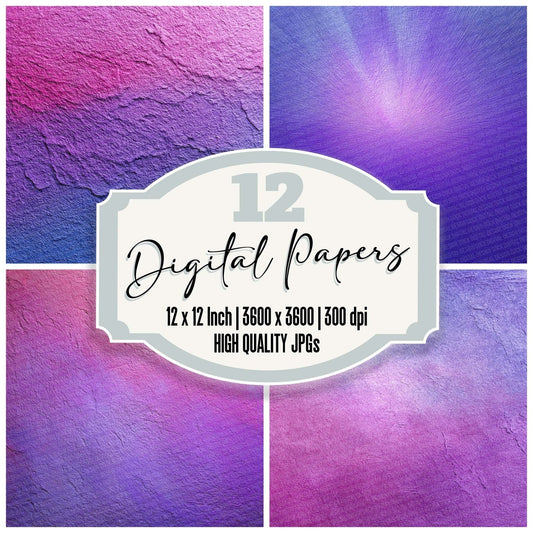 Violet Lavender Beam Digital Paper Pack (DDD004322)