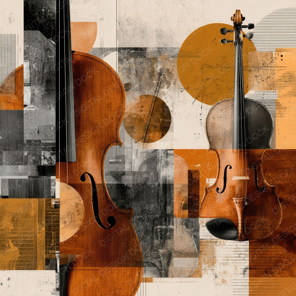 Violin String Moodboard Digital Paper Pack (DDD004327)