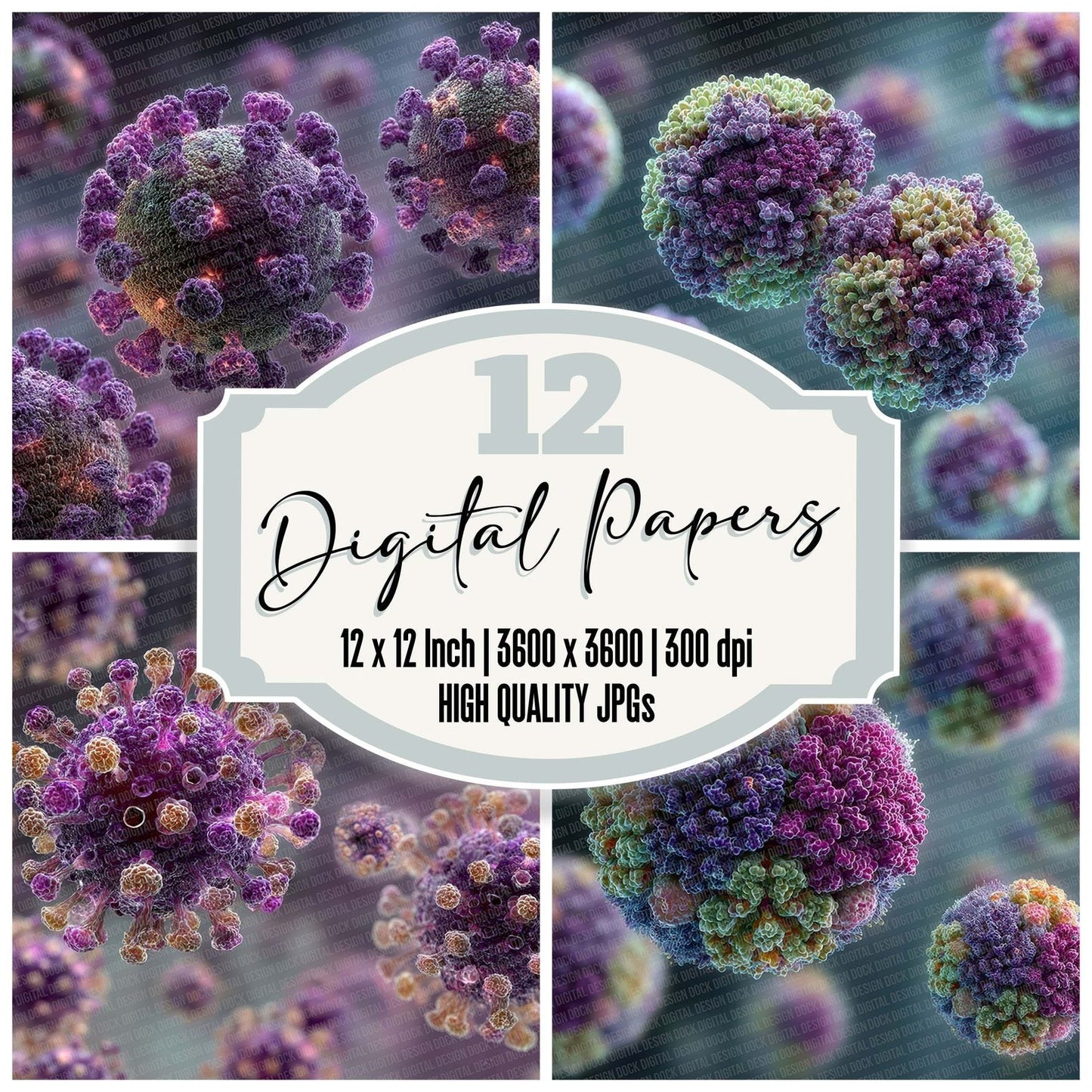Viral Sphere Matrix Digital Paper Pack (DDD004329)
