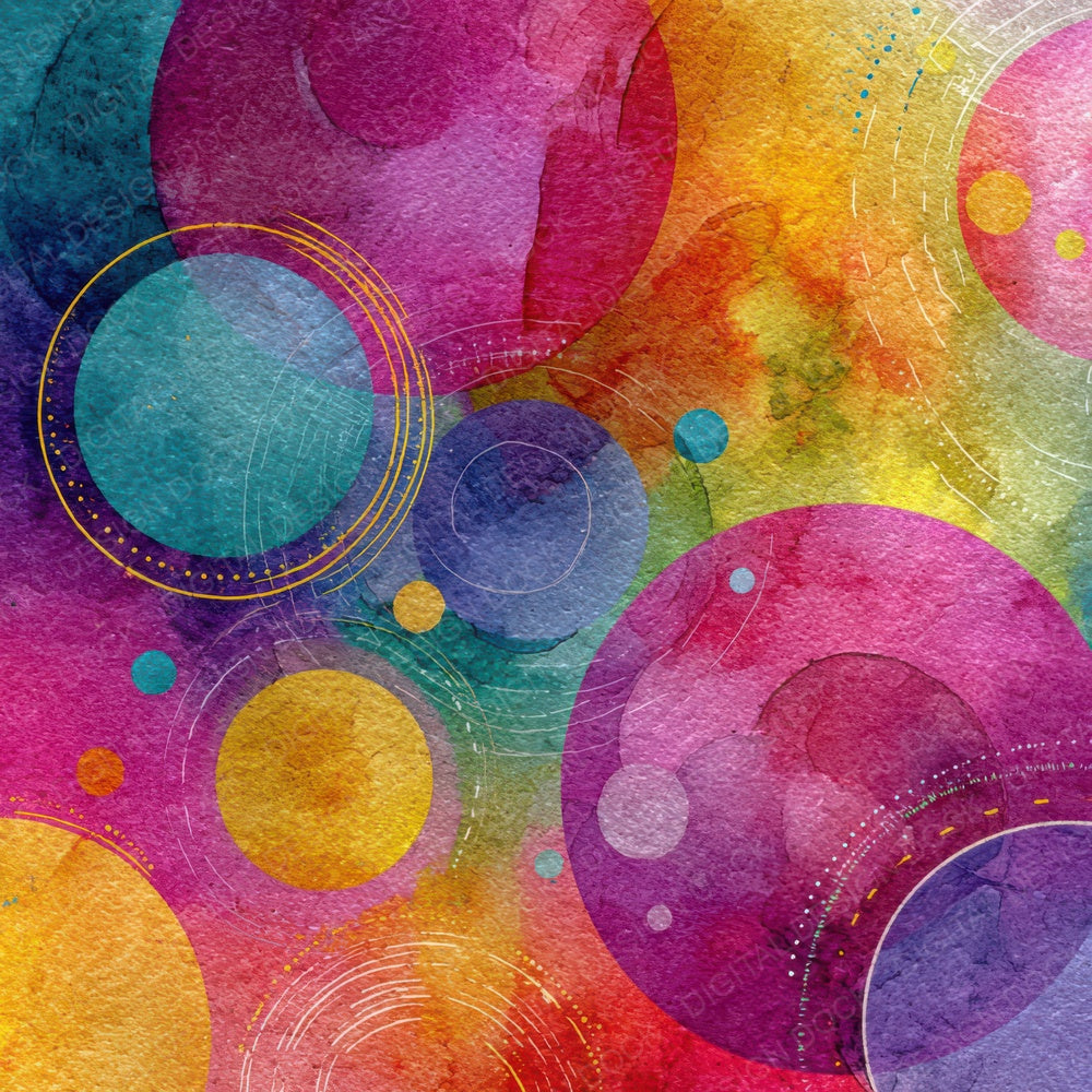 Vivid Rainbow Orbit Digital Paper Pack (DDD004334)