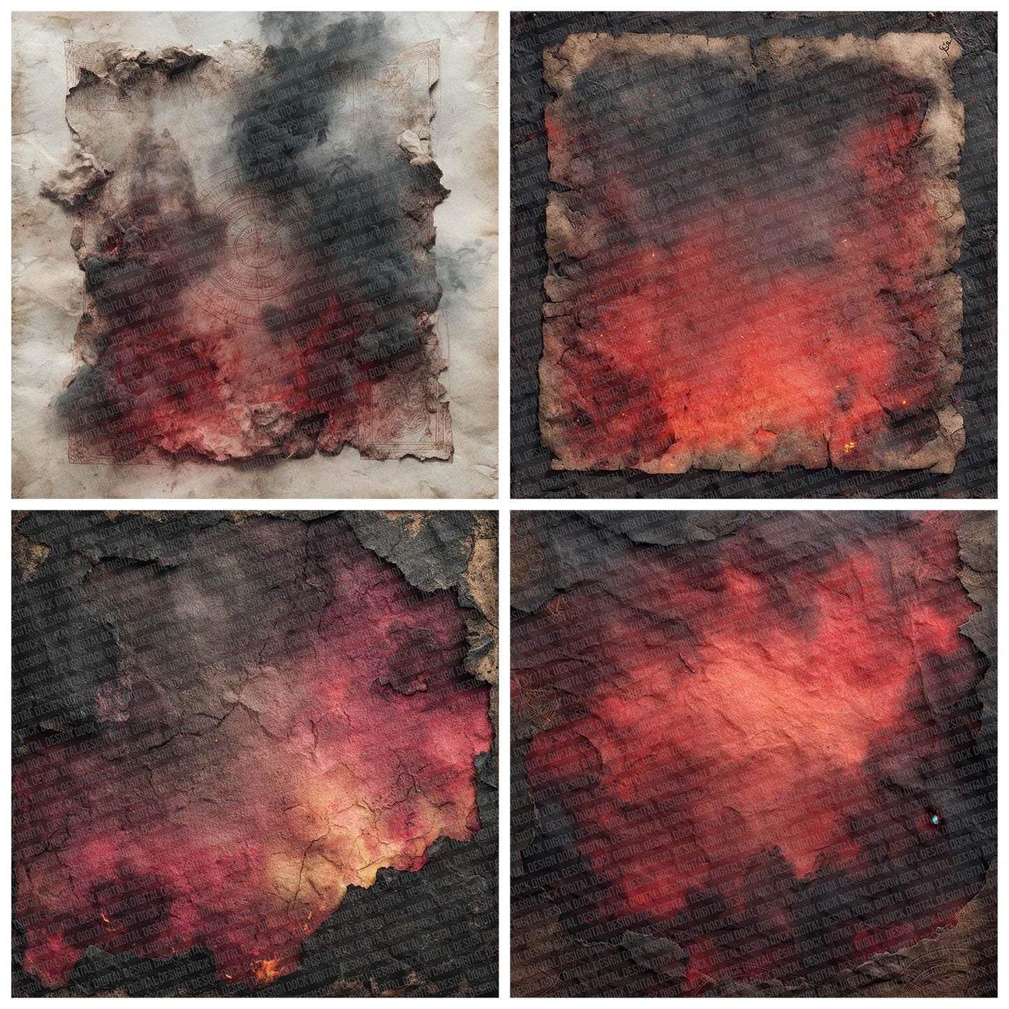 Voodoo Ember Fade Digital Paper Pack (DDD004336)