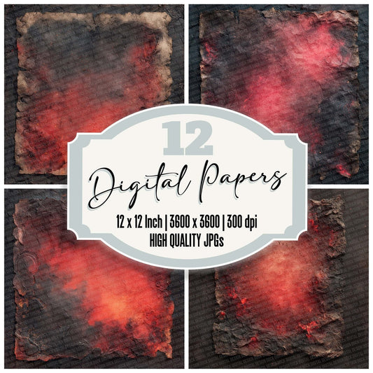 Voodoo Ember Fade Digital Paper Pack (DDD004336)