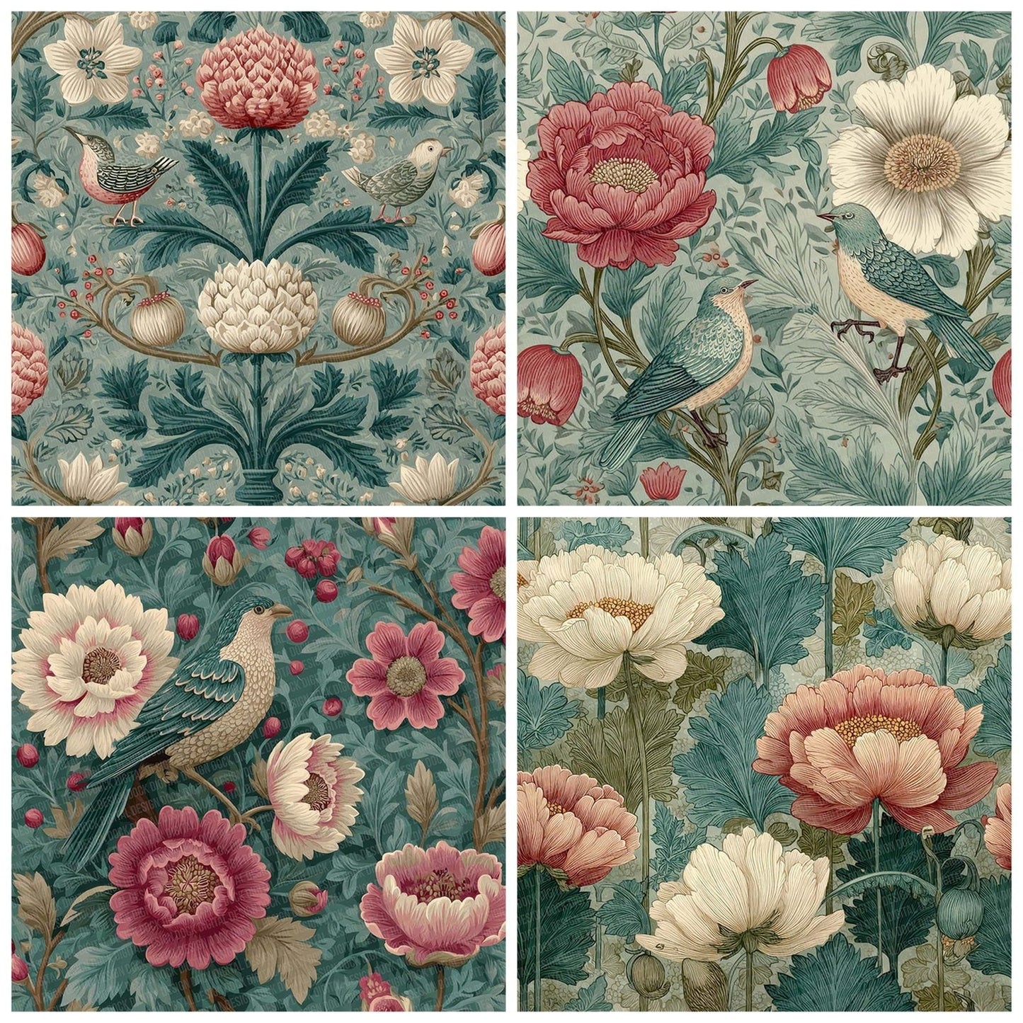Voysey Botanical Digital Paper Pack (DDD004337)