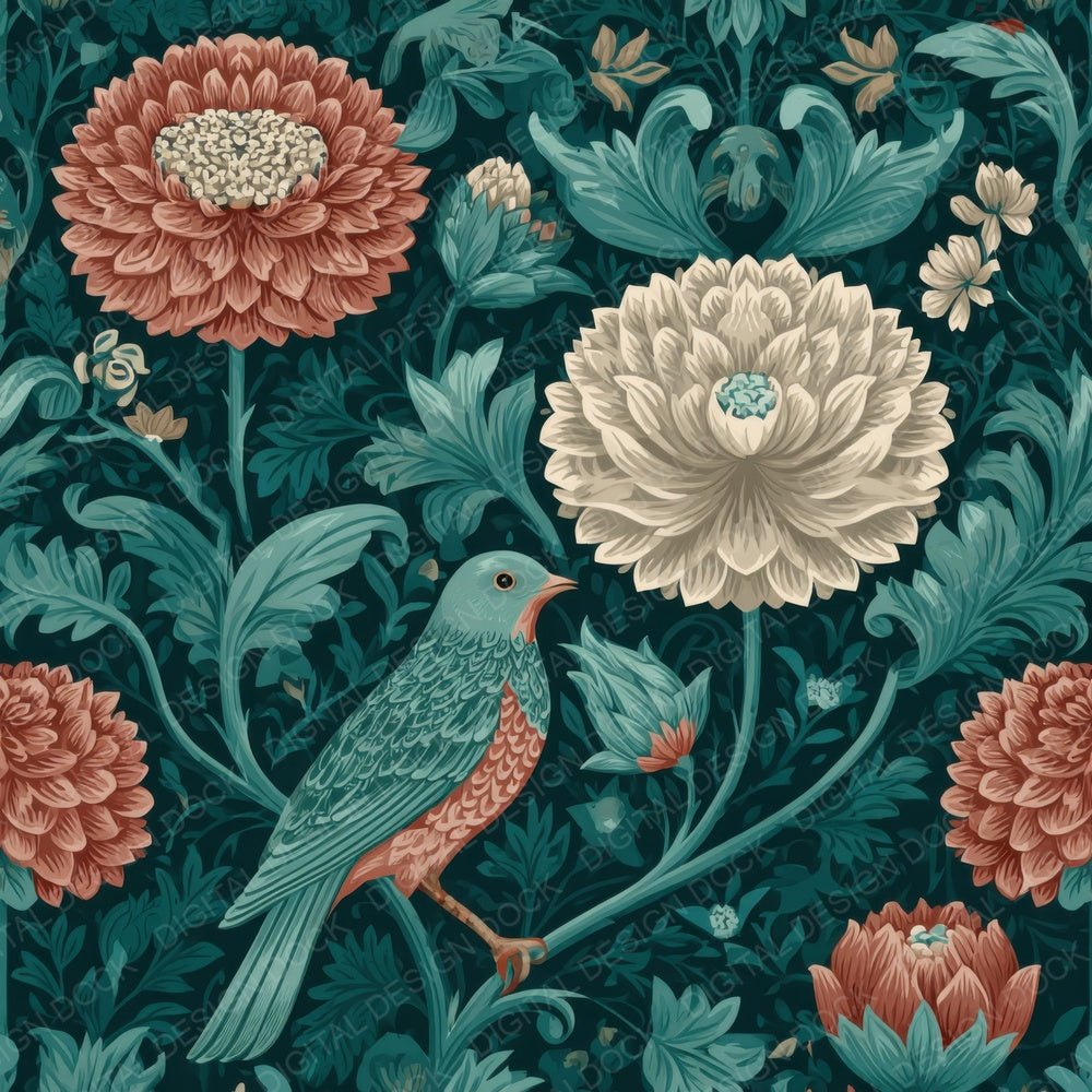 Voysey Botanical Digital Paper Pack (DDD004337)