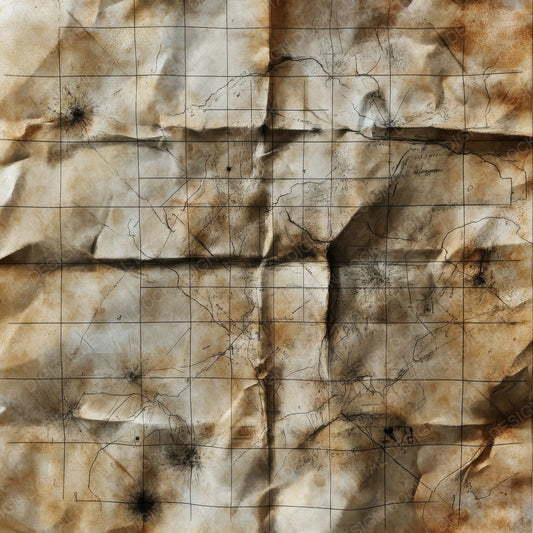 War Torn Maps Background Digital Paper Pack (DDD004345)