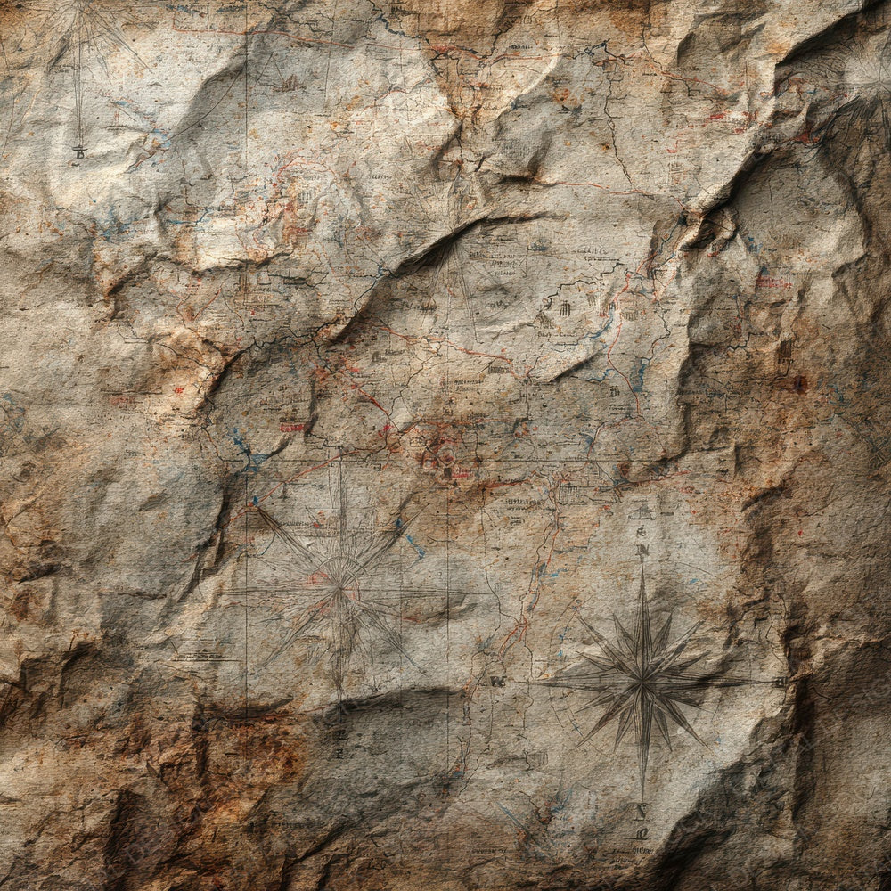 Warzone Crumpled Map Flag Ash Digital Paper Pack (DDD004361)